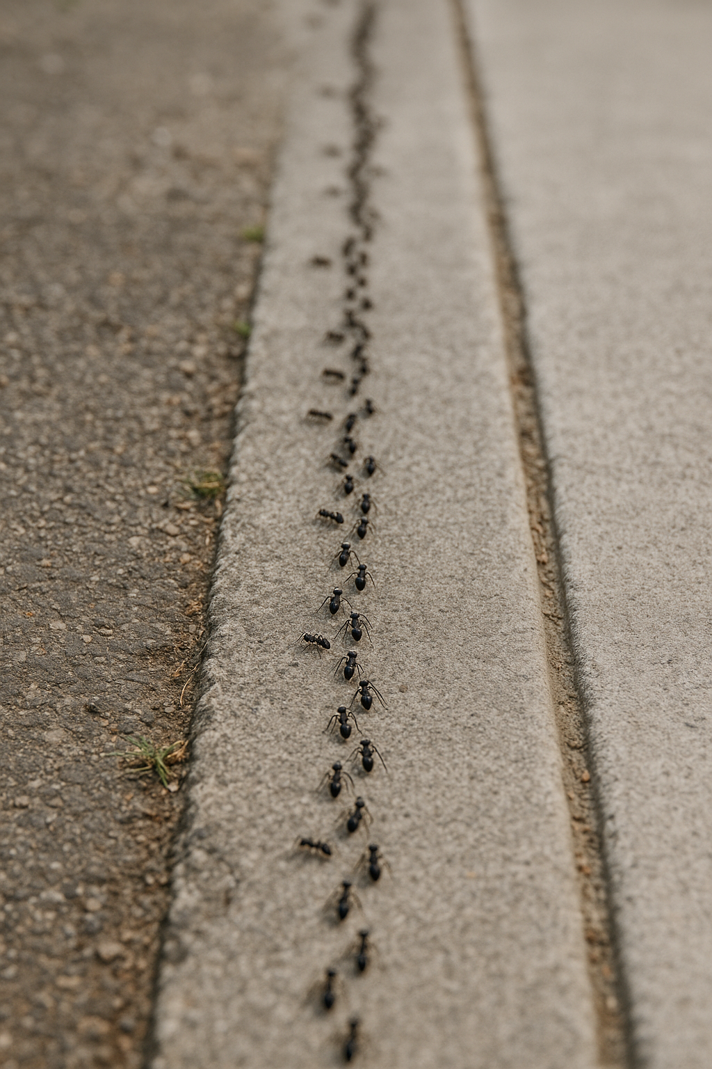 Trail of ants showing ant infestation